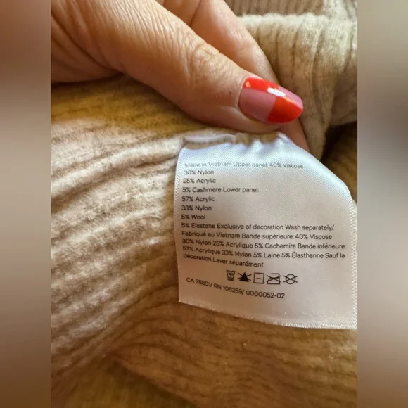 Lululemon Restful Intention Cashmere Sweater Light Pink Size M - Picture 3 of 5